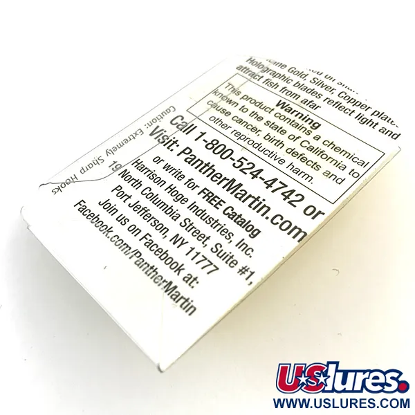 Panther Martin 2 Sukrė, Auksinė, 2.5g, In-Line Konstrukcija, #5169