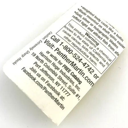 Panther Martin 4 Sukrė, Sidabrinė / Mėlyna, 4g, Tiesioginė Rotacija, #5171