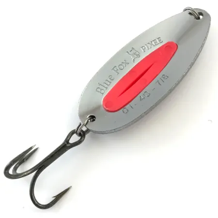 Blue Fox Pixee UV Blizgė, Kaltas nikelis, 24g, UV danga, #5179