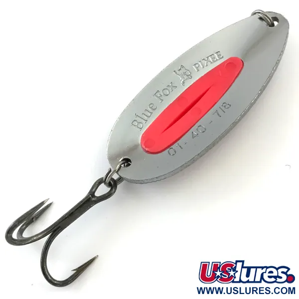 Blue Fox Pixee UV Blizgė, Kaltas nikelis, 24g, UV danga, #5179