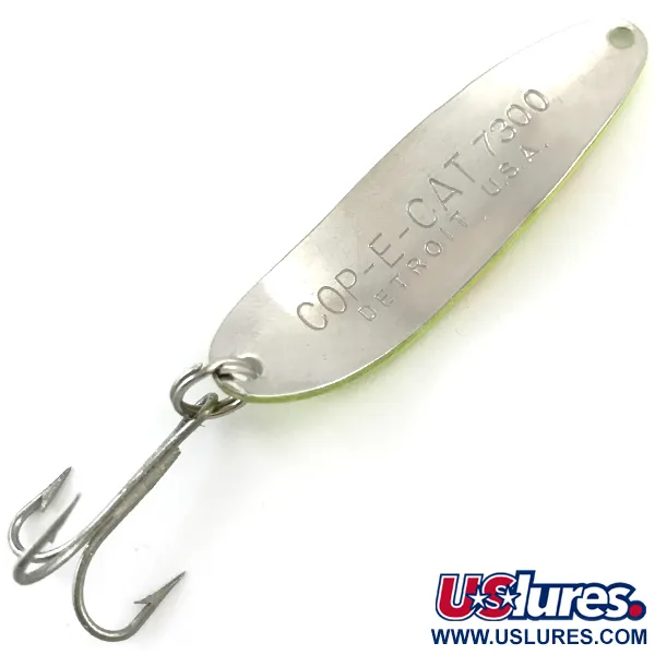 Dardevle Cop-E-Cat 7300 UV Blizgė, Geltona/Nikelis, 10g, UV, #5183