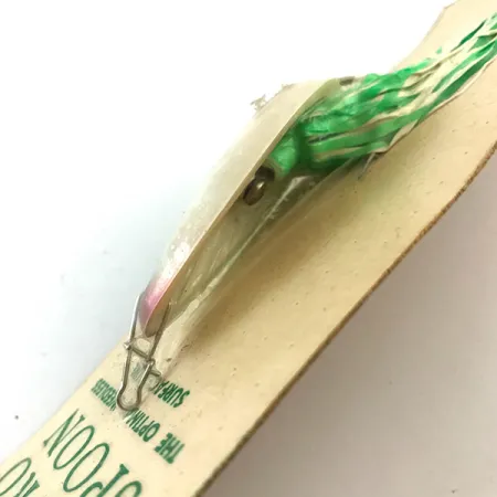 Hydro Lures Weedless Hydro Spoon UV Blizgė, Balta/Žalia, 14g, #5197