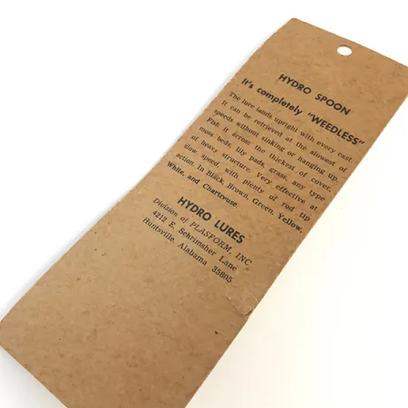 Hydro Lures Weedless Hydro Spoon UV Blizgė, Balta/Žalia, 14g, #5197