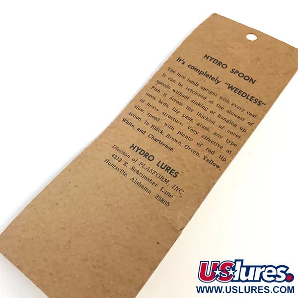 Hydro Lures Weedless Hydro Spoon UV Blizgė, Balta/Žalia, 14g, #5197