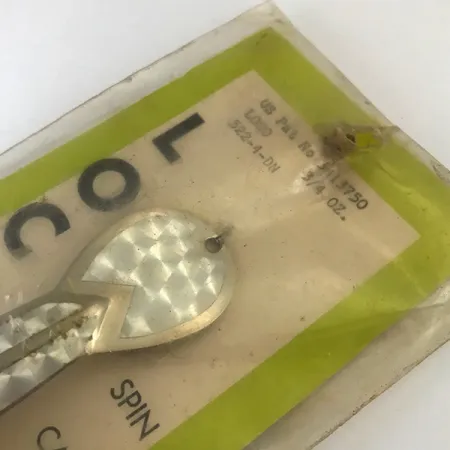 Glen Evans Weedless Loco Blinkė, Nikelis/Holograma/Geltona, 19g, #5200