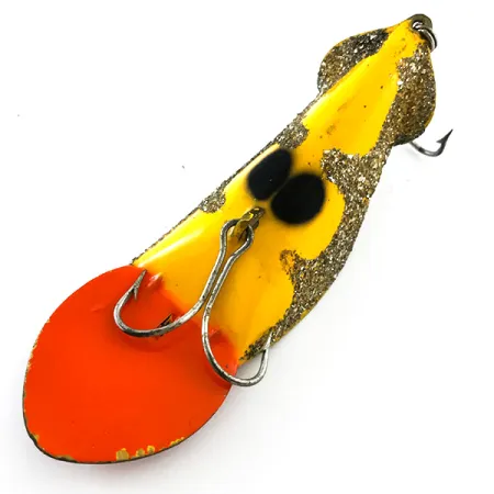 Buck Perry Spoonplug Blizgė, Geltona/Oranžinė/Pilka, 21g, #5220