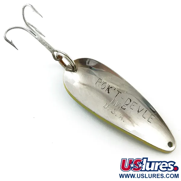 Dardevle Rok't Imp Blinkė, Yellow / Green / Nickel, 21g, #5222