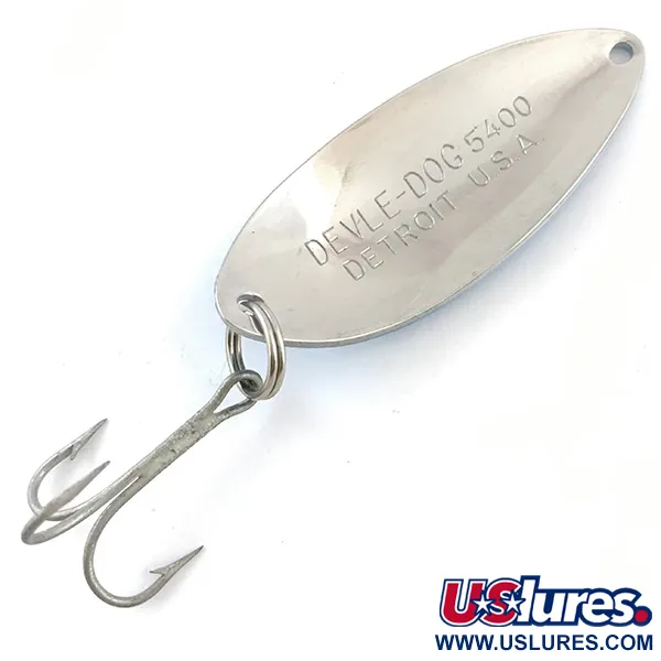 Dardevle Devle Dog 5400 Blizgė, White/Blue/Nickel, 14g, Vintage, #5224