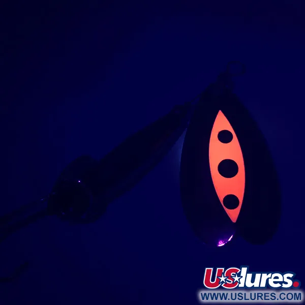 Luhr Jensen Les Davis Bolo UV Sukriukė, Nikelis/Raudona, 14g, UV, #5256