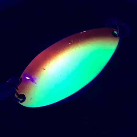 Little Cleo (Hula Girl) UV Blizgė, Geltona/Oranžinė/Nikelis, 18g, #5294