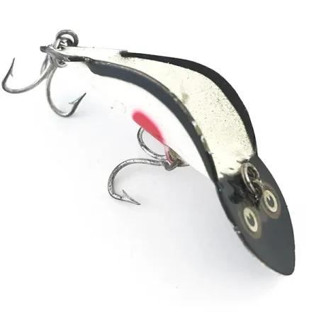 Buck Perry Spoonplug Blizgė, Juoda/Balta/Raudona, 7g, Vintage, #5298