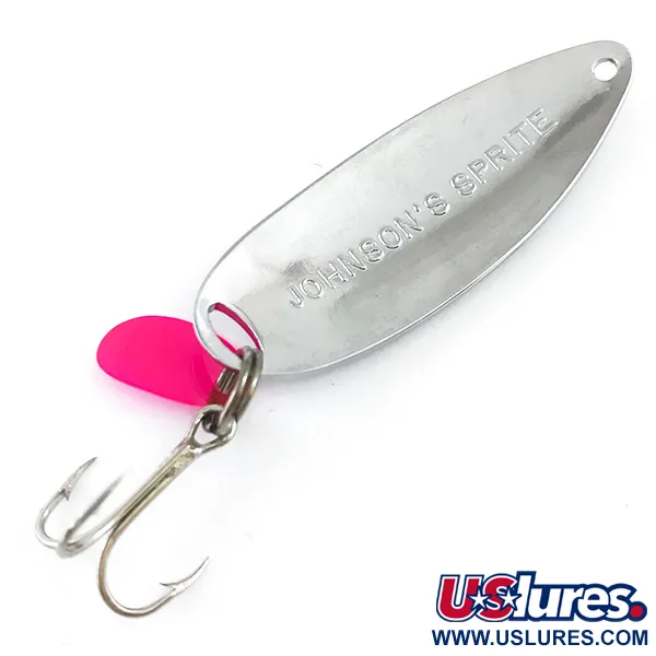 Johnson Sprite Blizgė, Nikelis / Raudona, 5g, Vintage USA, #5311