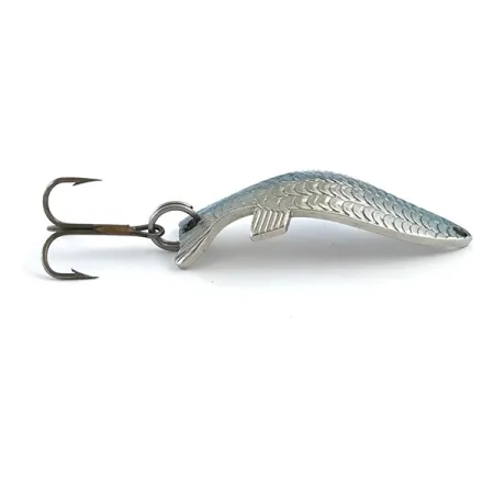 Thomas Fighting fish Blizgė, Nikelis / Mėlyna, 7g, Žvynų Raštas, #5326