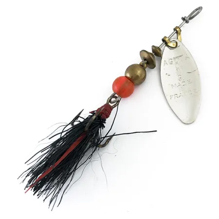 Mepps Aglia Long 0 Dressed Sukreitė, Sidabras, 3g, Puoštas Kablys, #5374