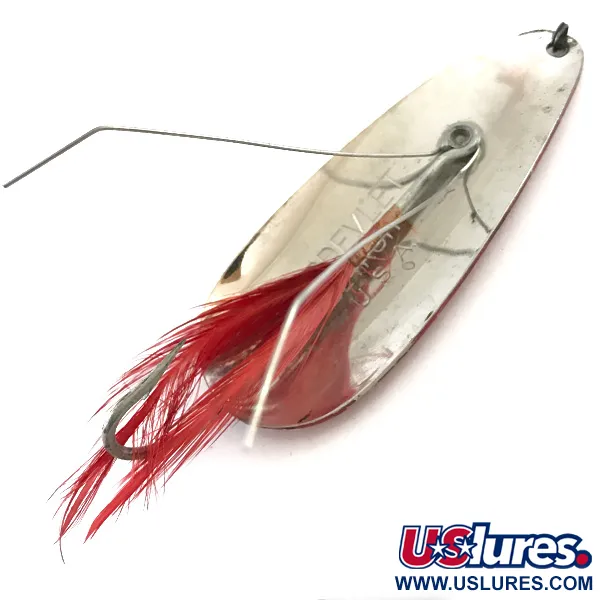 Eppinger Weedless Dardevlet, Raudona/Balta/Nik, 19g, Nežoliuojanti, #5407