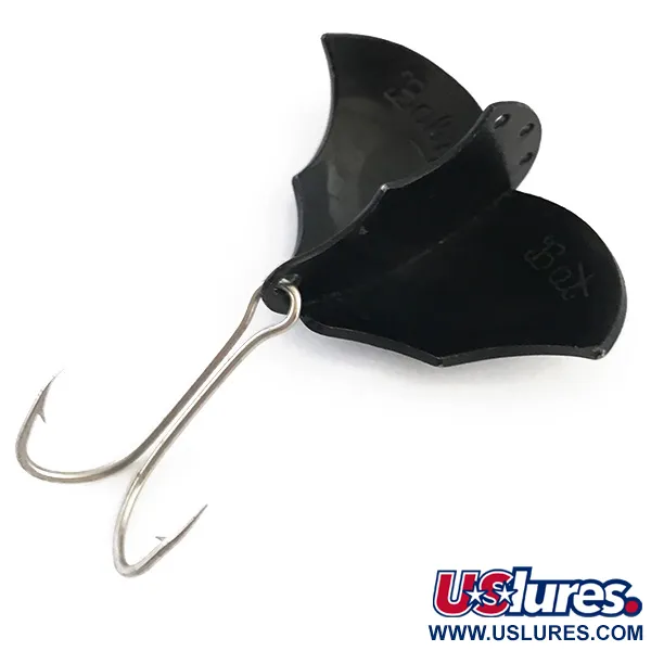 Prescott Spinner Baby Bat Blizgė, Juoda, 14g, Metaliniai Sparnai, #5409