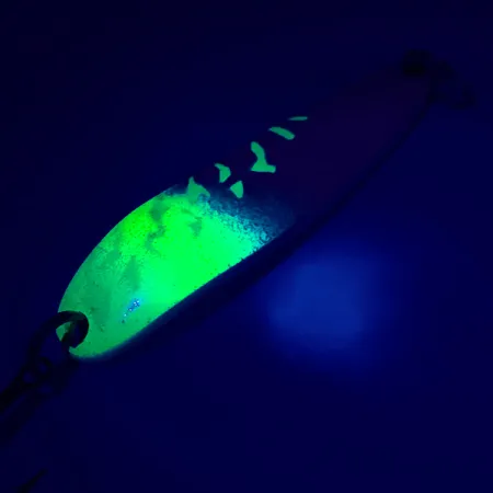 Luhr Jensen Krocodile Die #4 Blizgė, White Pearl/Green, 19g, #5417