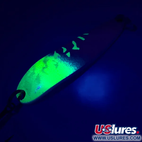 Luhr Jensen Krocodile Die #4 Blizgė, White Pearl/Green, 19g, #5417