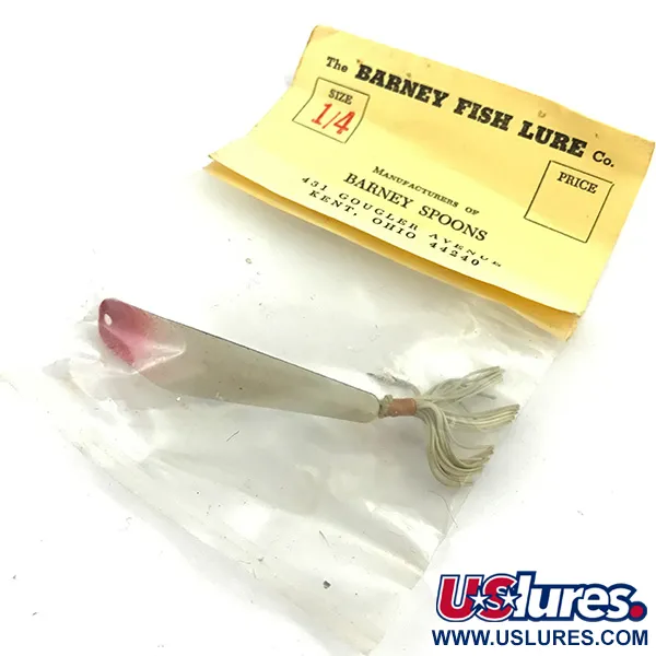 Weedless Barney Spoon Blizgė, Raudona / Balta, 7g, Apsauga nuo žolių, #5551