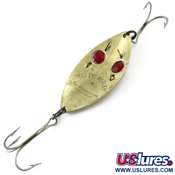 Hofschneider Red Eye Wiggler Blizgė, Auksinė/Raudona, 25g, Akys, #5565