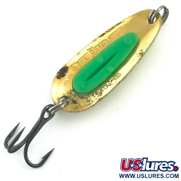 Blue Fox Pixee Blizgė, Kalamas auksas/Žalia, 4.5g, UV Glow, #5577