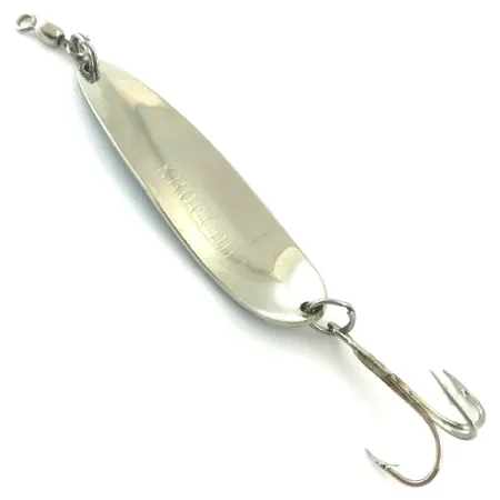 Luhr Jensen Krocodile Die #4 Blizgė, Nikelis/Mėlyna, 14g, Kalta, #5579