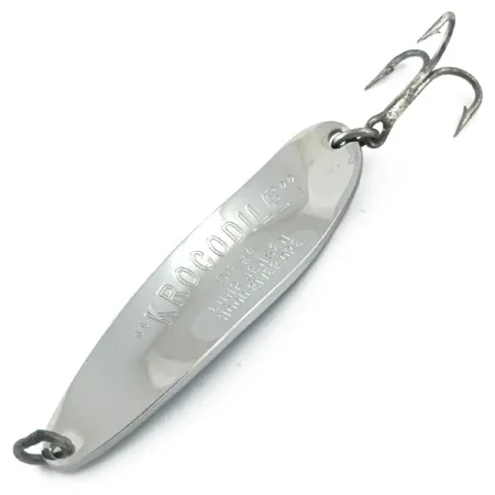 Luhr Jensen Krocodile Die #4 Vartiklė, Nikelis / Mėlyna, 19g, #5599