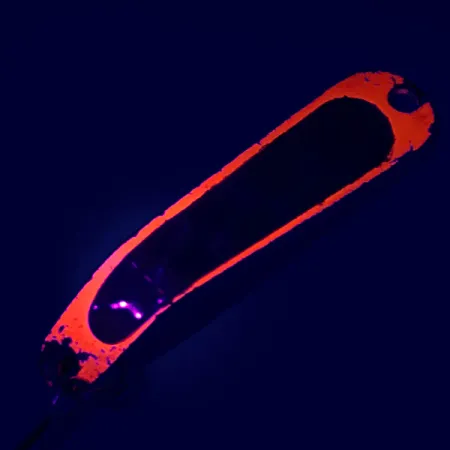 Luhr Jensen Hus-lure Blizgė, Nickel/Orange UV Glow, 4g, #5610