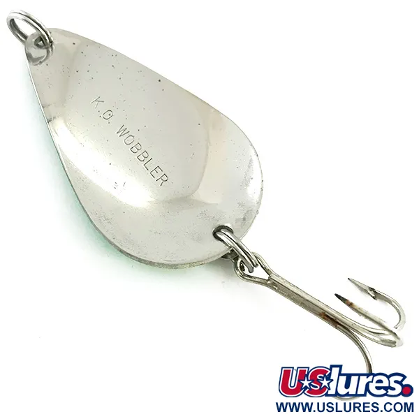 Acme K.O. Wobbler Glow Blizgė, Balta / Žalia / Nikelis, 21g, #5613