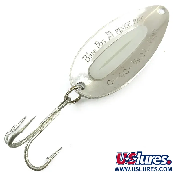 Blue Fox Pixee Blizgė, Kalamas Nikelis, 24g, Šviečianti, #5615