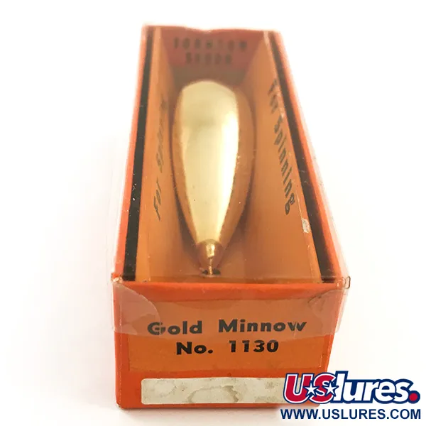 Vintage Johnson Silver Minnow Blizgė, Auksinė, 9g, Apsauga, #5632