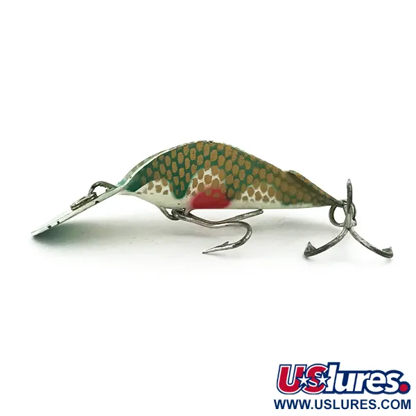 Buck Perry Spoonplug Masalas, Žalia/Balta/Auksinė/Raudona, 7g, Gylis, #5670