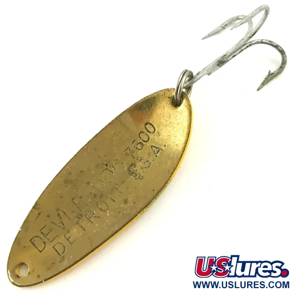 Dardevle Devle Dog 7600 Blizgė, Five of Diamonds, 10g, Vintage, #5678