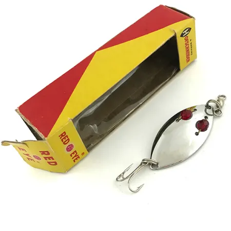 Hofschneider Red Eye Blizgė, Nikelis / Raudona, 6.5g, Stiklo Akys, #5683