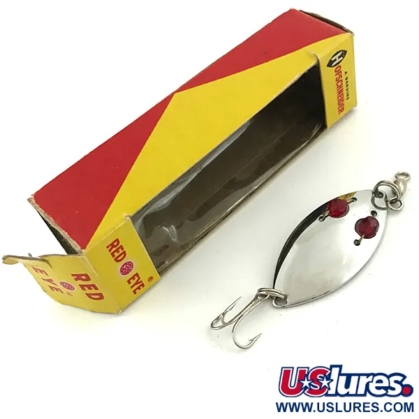 Hofschneider Red Eye Blizgė, Nikelis / Raudona, 6.5g, Stiklo Akys, #5683