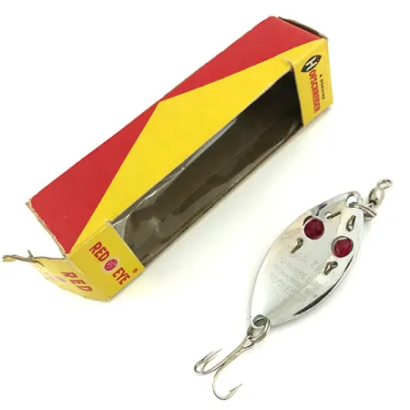 Hofschneider Red Eye Blizgė, Nikelis / Raudona, 6.5g, Stiklo Akys, #5683