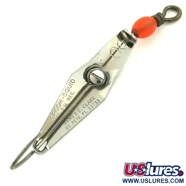 James E. Clark Clark Spoon Blizgė, Nikelis/Raudona, 5g, Nežoliuojanti, #5685
