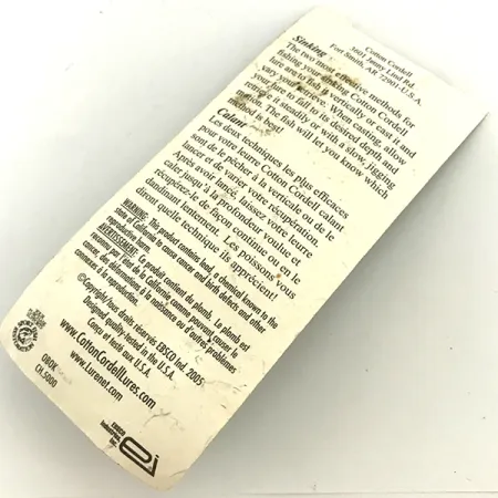 Cotton Cordell CC Spoon Jig, Kaltas nikelis, 24g, vartiklė, #5691