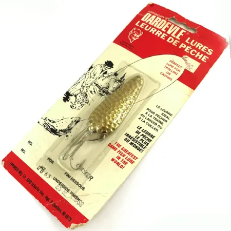 Dardevle Imp Klicker Blizgė, Kalstytas Žalvaris, 11g, Akustika, #5699