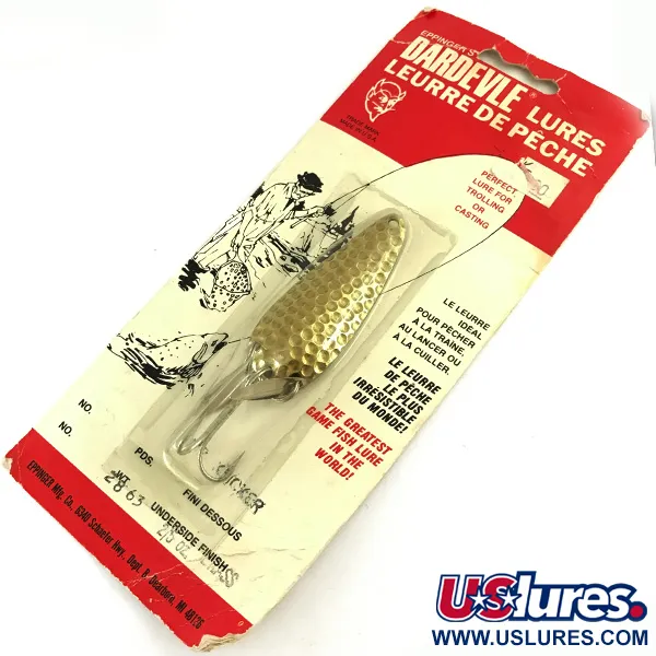 Dardevle Imp Klicker Blizgė, Kalstytas Žalvaris, 11g, Akustika, #5699