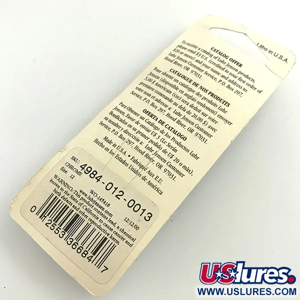 Luhr Jensen Tony Accetta Pet Spoon 12, Nikelis, 2g, Nežuoliuojanti, #5741