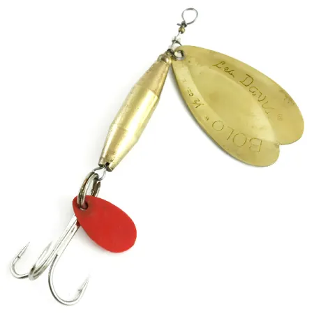 Luhr Jensen Les Davis Bolo UV Sukrė, Žalvaris, 14g, UV Taškai, #5756