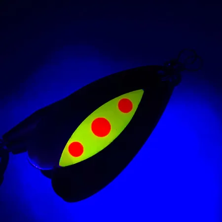 Luhr Jensen Les Davis Bolo UV Sukrė, Žalvaris, 14g, UV Taškai, #5756