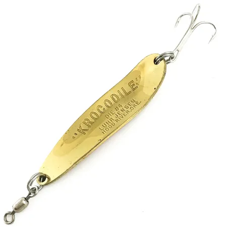 Luhr Jensen Krocodile Die #4 Blizgė, Auksinė/Raudona, 14g, #5779