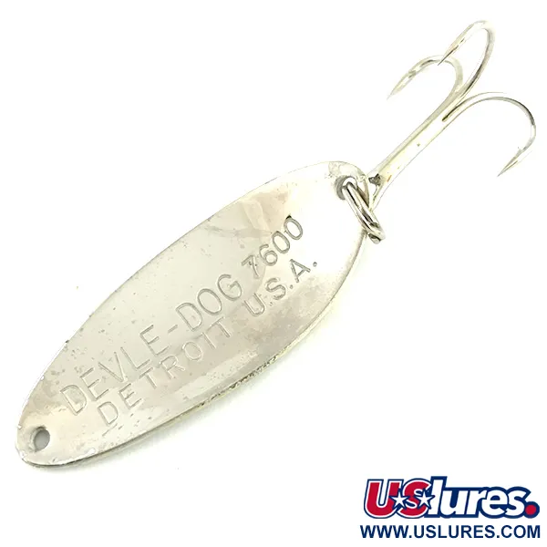 Dardevle Devle Dog 7600 Blizgė, Pilka/Nikelis, 10g, Žvynai, #5782