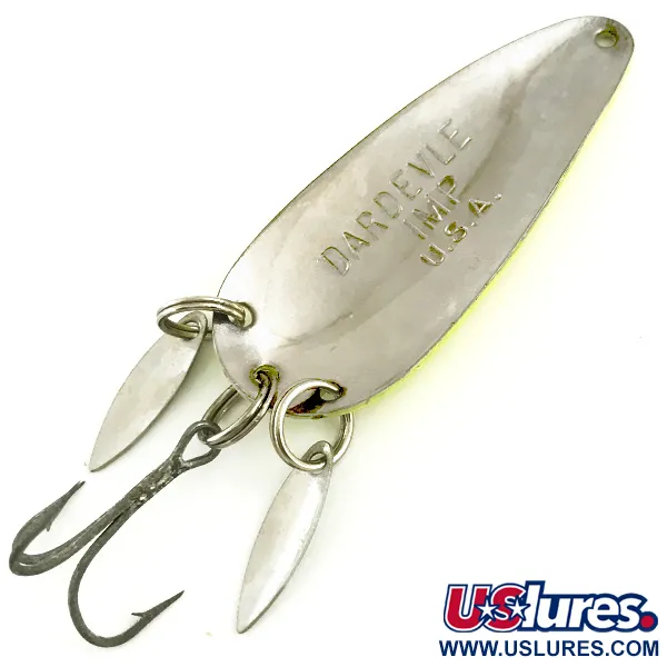 Eppinger Dardevle Imp Klicker UV Blizgė, Geltona/Raudona/Nikelis, 11g, #5788