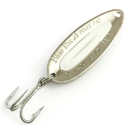 Blue Fox Pixee UV Blizgė, Kaltas nikelis/UV balta, 7g, #5815