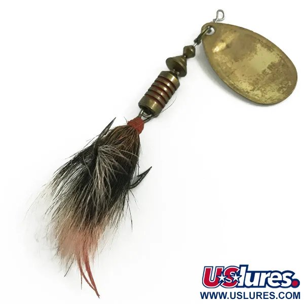 Mepps Aglia 3 dressed Sukrė, Auksinė, 7.3g, Natūralūs šeriai, #5828