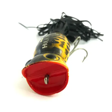 Fred Arbogast Hula Popper Poperis, Tiger, 14g, Guminis sijonėlis, #5841