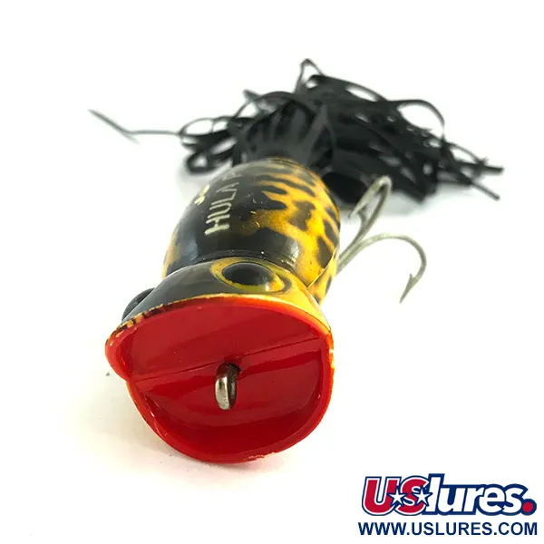 Fred Arbogast Hula Popper Poperis, Tiger, 14g, Guminis sijonėlis, #5841